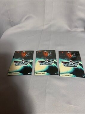 Loungefly Set of Three Colorful Backing Carded Pins - Teal, Red, Black